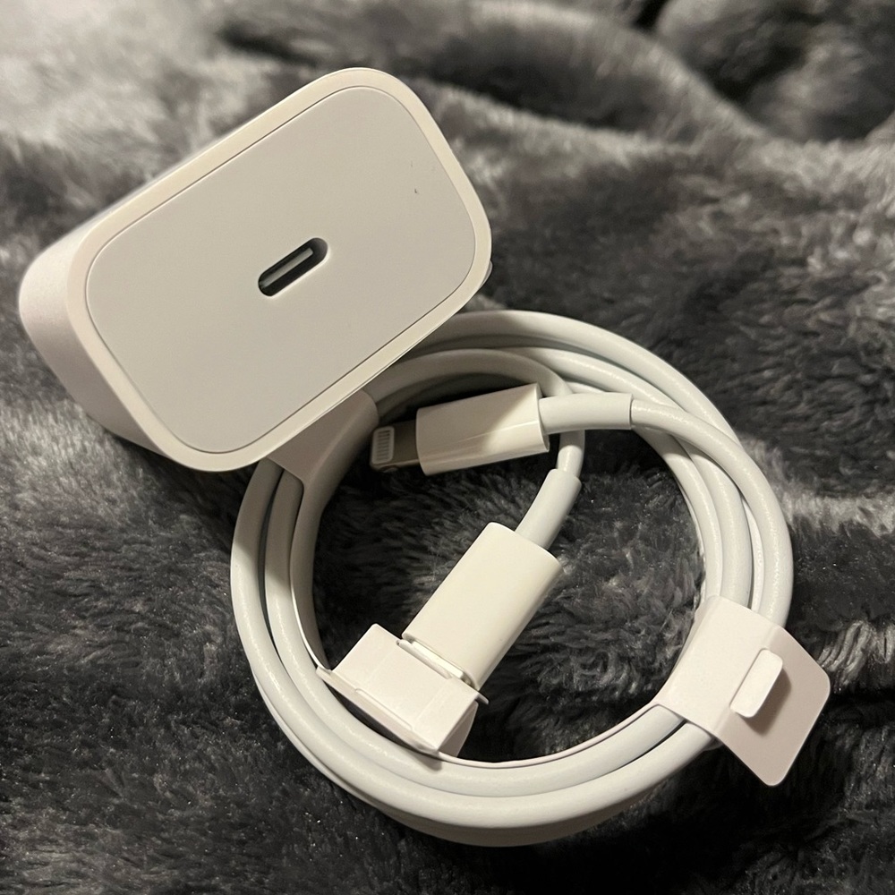 SOLD Apple Authentic Lightning Charger With Wall Brick BRAND NEW IN PACKAGING
